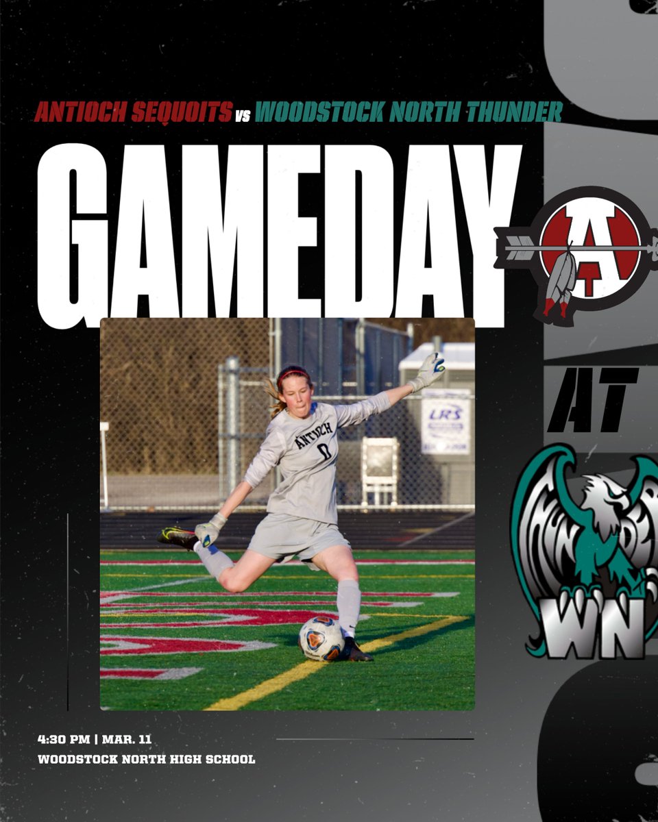 Opening Day for Sequoits Girls Soccer!

Antioch heads to Woodstock North High School this evening for a 4:30 PM kickoff against the Thunder.

JV and Varsity will play at the same time.

#OnYouSequoits