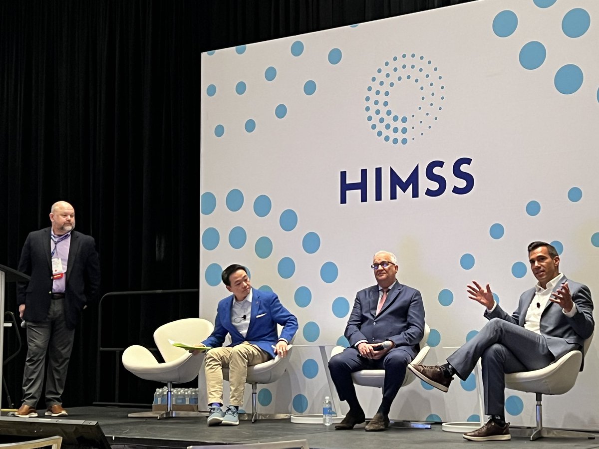 Trust, transparency, and interoperability standards are critical investments for #AI. Great points by Alexander Ding @AmerMedicalAssn, Brian Anderson @CHAI, Sunil Dadlani @AtlanticHealth @HIMSS and moderated masterfully by Michael Marchant @UCDavisHealth. #MedTwitter #HealthTech…