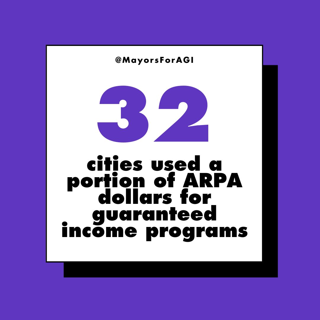 mayorsforagi's tweet photo. Today marks 3 years since @POTUS signed the American Rescue Plan Act into law. It was an historic investment — of flexible cash — made directly in cities and counties, some of whom used the money to fund #GuaranteedIncome pilots. https://t.co/spFY50dUzu