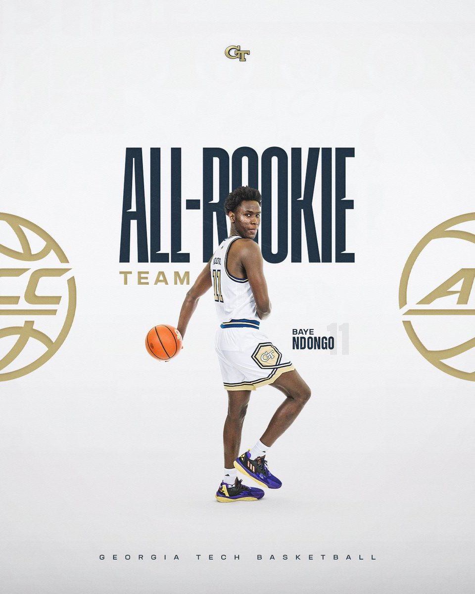 Big man showed out in year 1️⃣ @BayeAbdouNdong1 has been named to the 𝐀𝐂𝐂 𝐀𝐥𝐥-𝐑𝐨𝐨𝐤𝐢𝐞 𝐓𝐞𝐚𝐦 😤 📰 buzz.gt/honors-031124