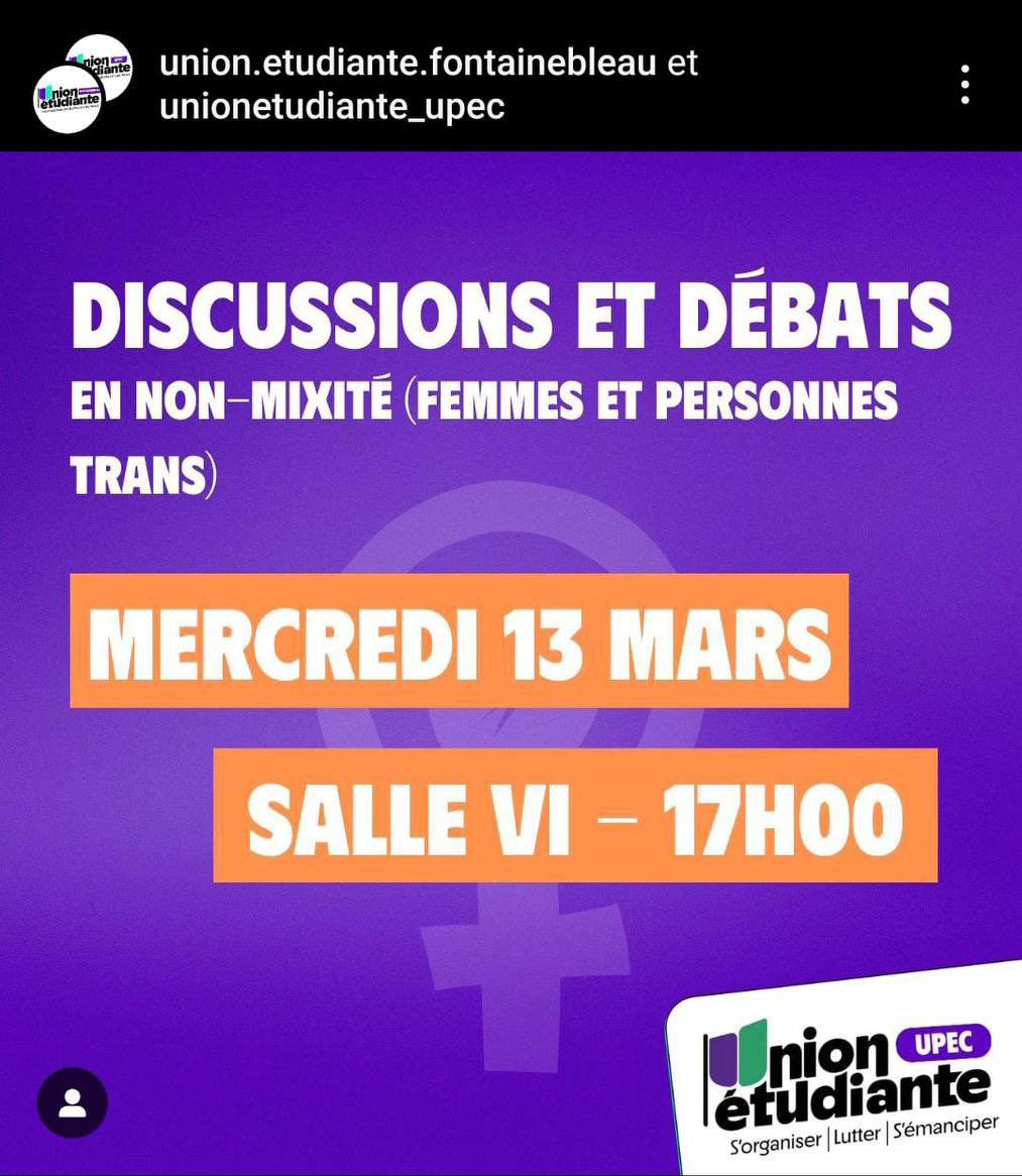 Gauchistes : « stop aux discriminations » 

Aussi les gauchistes : organisent des réunions qui…discriminent ⤵️