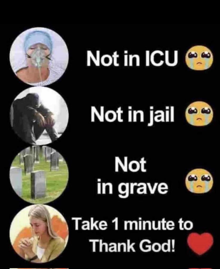 Can you spare just 4 seconds to give thanks to the Almighty God❤️🙏