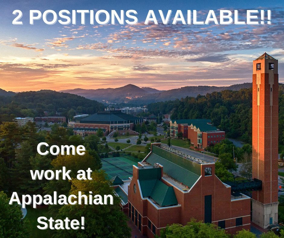 Want to come work with me and the awesome CETLSS team at App State? We're hiring for two new Educational Development Specialist positions! Position is mostly on-site with some remote hours each week. Suggested salary range is $74K-$78K. Link to posting: appstate.peopleadmin.com/postings/45013