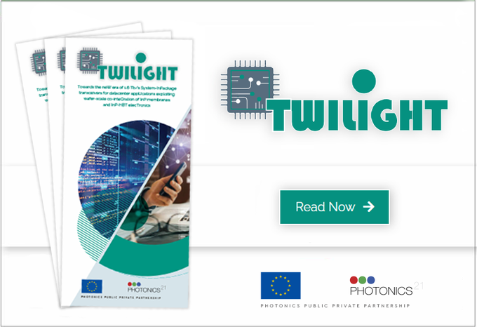 ICT_TWILIGHT's tweet photo. 📃 Have you read @ICT_TWILIGHT project #brochure?
👉🏽 Find it at 🔗https://t.co/At88U0O1jX
👉🏽 Browse TWILIGHT public #documents 🔗 https://t.co/oQpQ3Z5w6b

@Photonics21 #PhotonicsEU #Photonics #EU_H2020 #ICT #OpticsAndPhotonics #photonicchip #EUfunded #datacenters #technology https://t.co/YLT73eKw8g