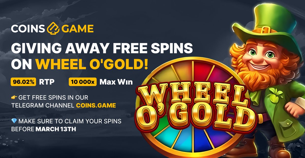 🎉GET FREE SPİNS AND $5 PROMO CODE🎉

GET FREE SPINS 👉 bit.ly/48LA6X3
GIVEAWAY: ✅Just RT &amp; Like, and Follow for a chance to win $5!

🎁We'll pick 15 lucky winners at random on 🗓️MARCH 14 and each will receive a $5 promo code