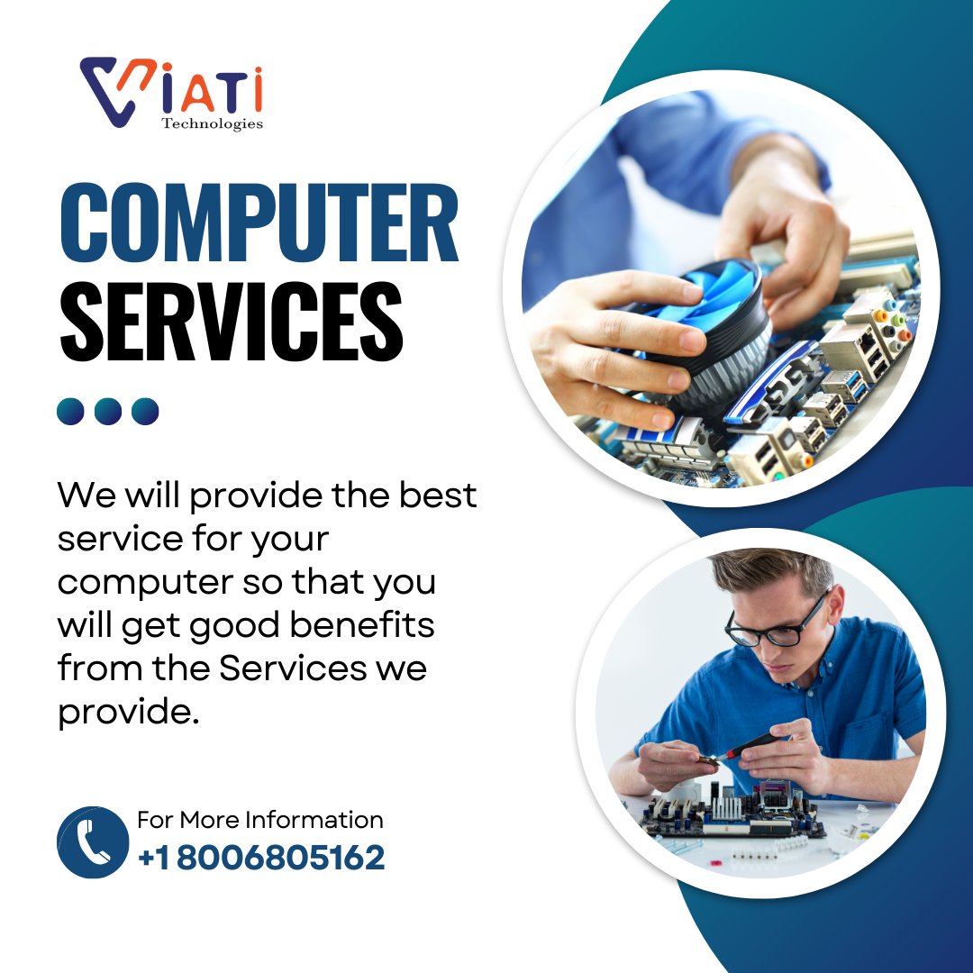 ViatiTech's tweet image. Experience the difference with our comprehensive computer services. Whether it's repairs, upgrades, or maintenance, we've got you covered every step of the way. 💼🛠️
#ViatiTechnologies #ITTechnology #ComputerExperts #techsupport