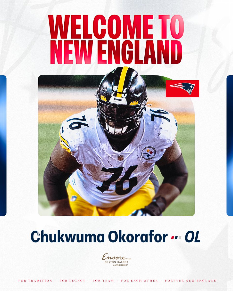 Patriots's tweet photo. Welcome to NE, @Chuks__76 ‼️ https://t.co/FJItqPRoIZ