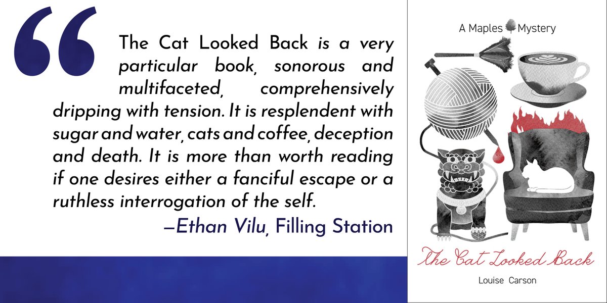 Read Managing Editor Ethan Vilu’s thoughtful Filling Station review of The Cat Looked Back by Louise Carson. Full review at: fillingstation.ca/post/louise-ca…