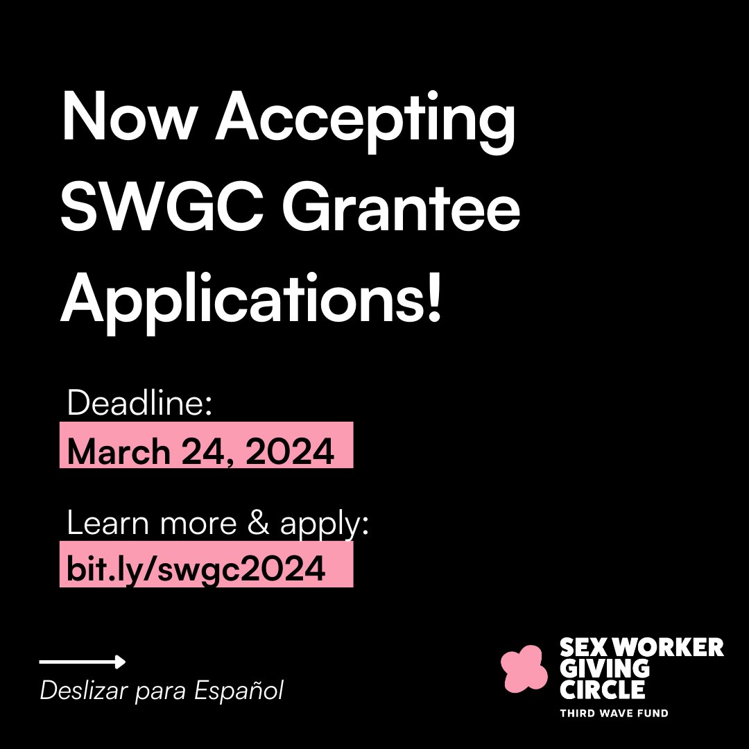 3Wave's tweet photo. The #SWGivingCircle is now accepting grant applications for 2024! ๐น๐ธThe application deadline for funding from this year's SWGC is Sunday, March 24, 2024. Learn more & apply now!: https://t.co/j7NaPofOuu. https://t.co/k0F7nJ26lk