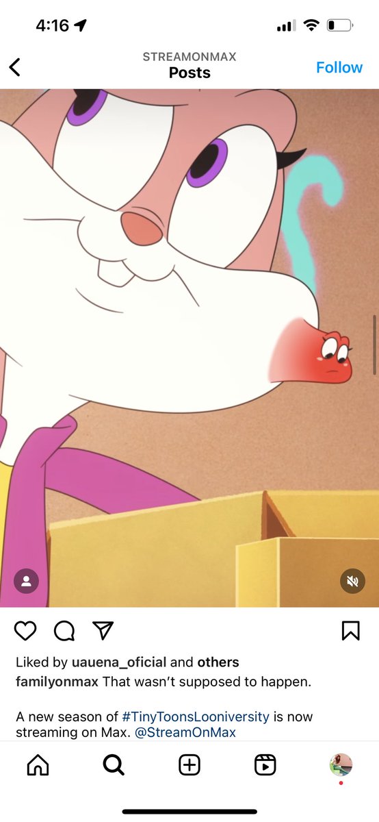 Babes the Max Insta posted a Loony Tunes thing an hour ago on Insta and has not yet been drowned out by comments on that hypocracy, let’s hecking go #DontStreamOnMax