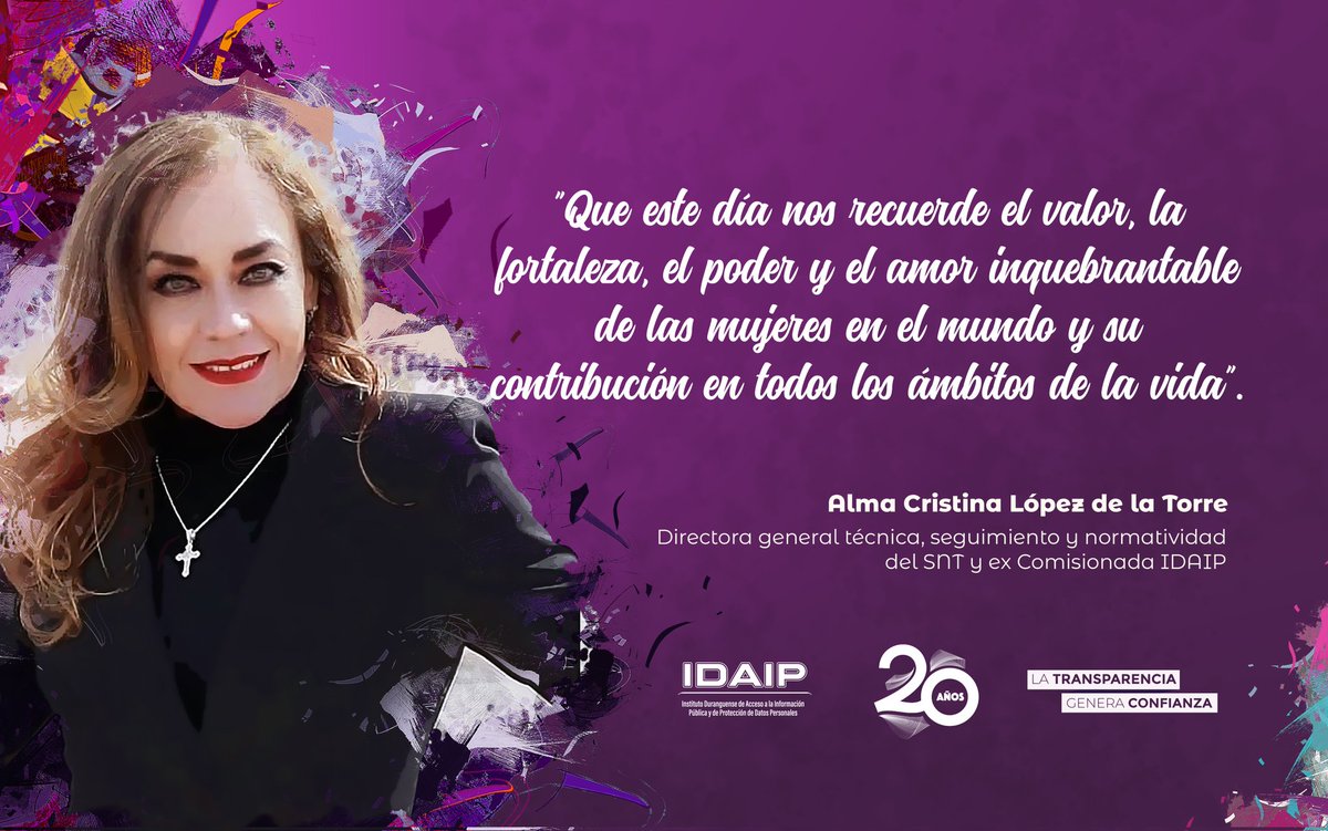 📌 "Juntas alzamos la voz por un mundo igualitario" #8M2024 #IDAIP "Somos mujeres y somos fuertes". <a href="/AlmaLopezdelaT/">𝒜𝓁𝓂𝒶 𝐿ó𝓅𝑒𝓏 𝒹𝑒 𝓁𝒶 𝒯𝑜𝓇𝓇𝑒</a> <a href="/INAImexico/">INAI</a>