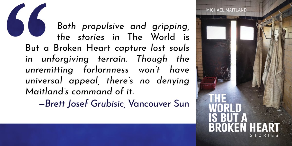 Have you read Brett Josef Grubisic’s Vancouver Sun review of Michael Maitland’s The World Is But a Broken Heart? Read the full review at: vancouversun.com/entertainment/…