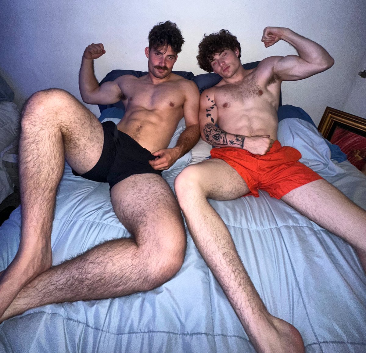 CodyCampbell31's tweet photo. Who wants to cuddle with us? 😈 https://t.co/TXbDh6iJTx
