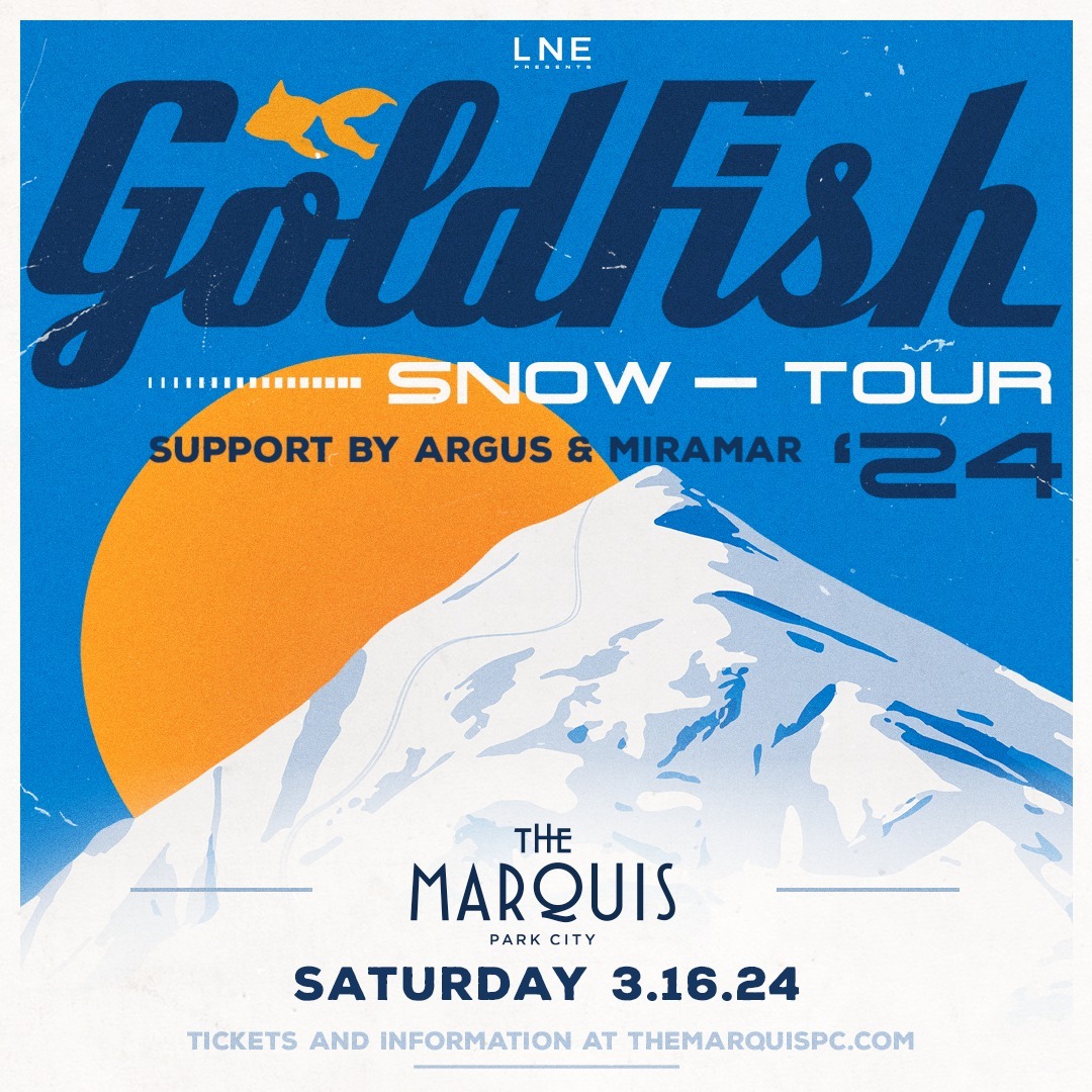 Ski bums and snow bunnies, don't miss @GoldFishLive on the Snow Tour MAR 16 on Main Street! ⛷️ From one of dance music’s best-kept secrets to luminaries as producers, don't miss the party! + Support: Argus & Miramar 🎫 THEMARQUISPC.COM VIP 🍾 Call/Text: (801) 913-9231