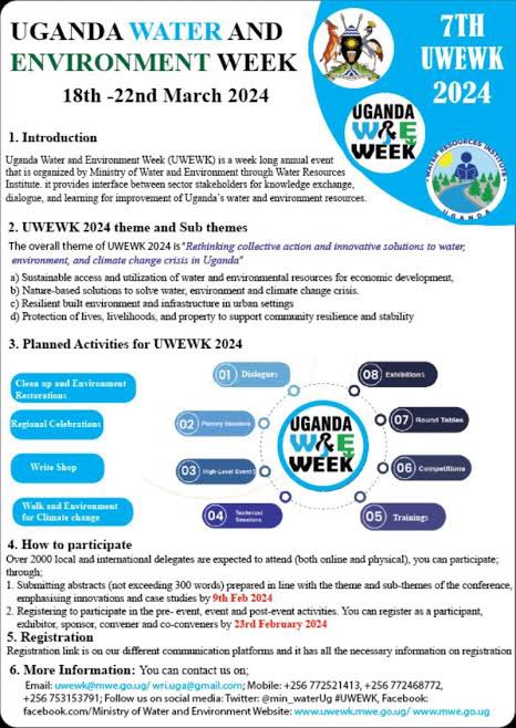 FrancisX_K's tweet photo. Join us at this annual event from 18th to 22nd March 2024 to learn, exchange information, disseminate findings, network with experts, dialogue on key topical issues  @LindaEvelyn_N @KobusingeRose1 @NKUGWAROSE @vanessa_vash @EdwinMuhumuzaB @Nationalyouthc1 @digitaldidan https://t.co/J3SIdECvWB