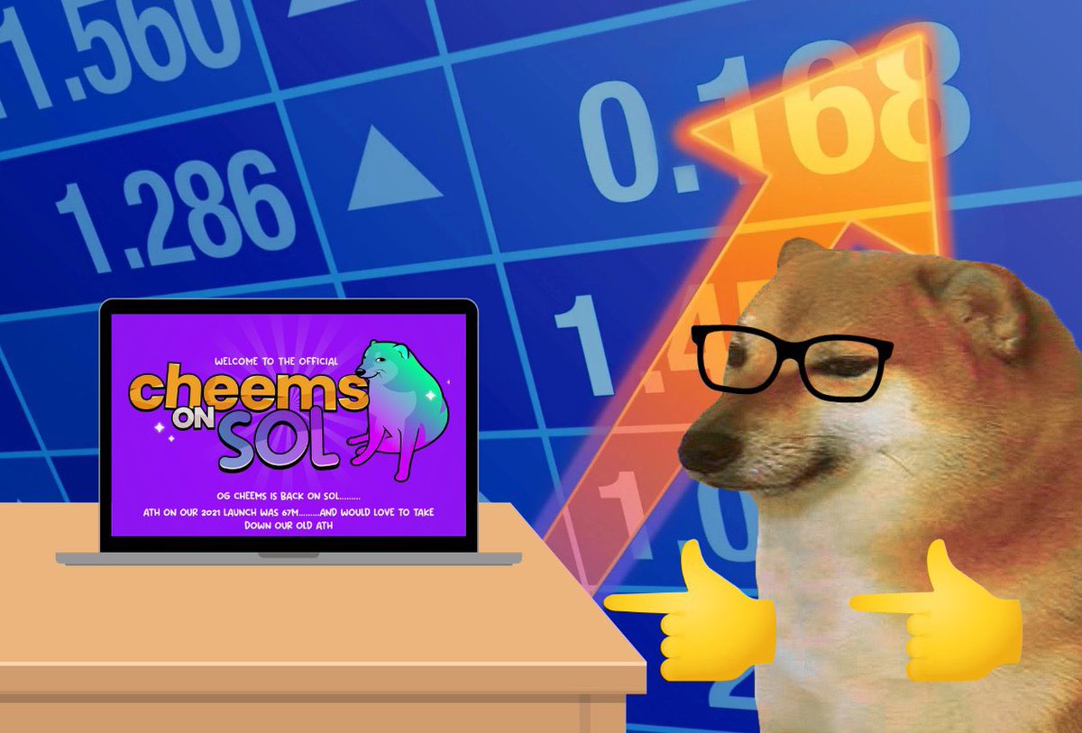 CryptoSocmed's tweet photo. @1MillSaviour Good Morning, Awesome @1MillSaviour ☺️
Look no further! Because the team that made the biggest breakthrough in #BSC during the last bull run has finally arrived on #SOL ! @CheemsTokenSol is now here to dominate the space one more time 💯🔥 #OGCheemsInu #OGCheemsOnSol https://t.co/zHsgMuMTdw