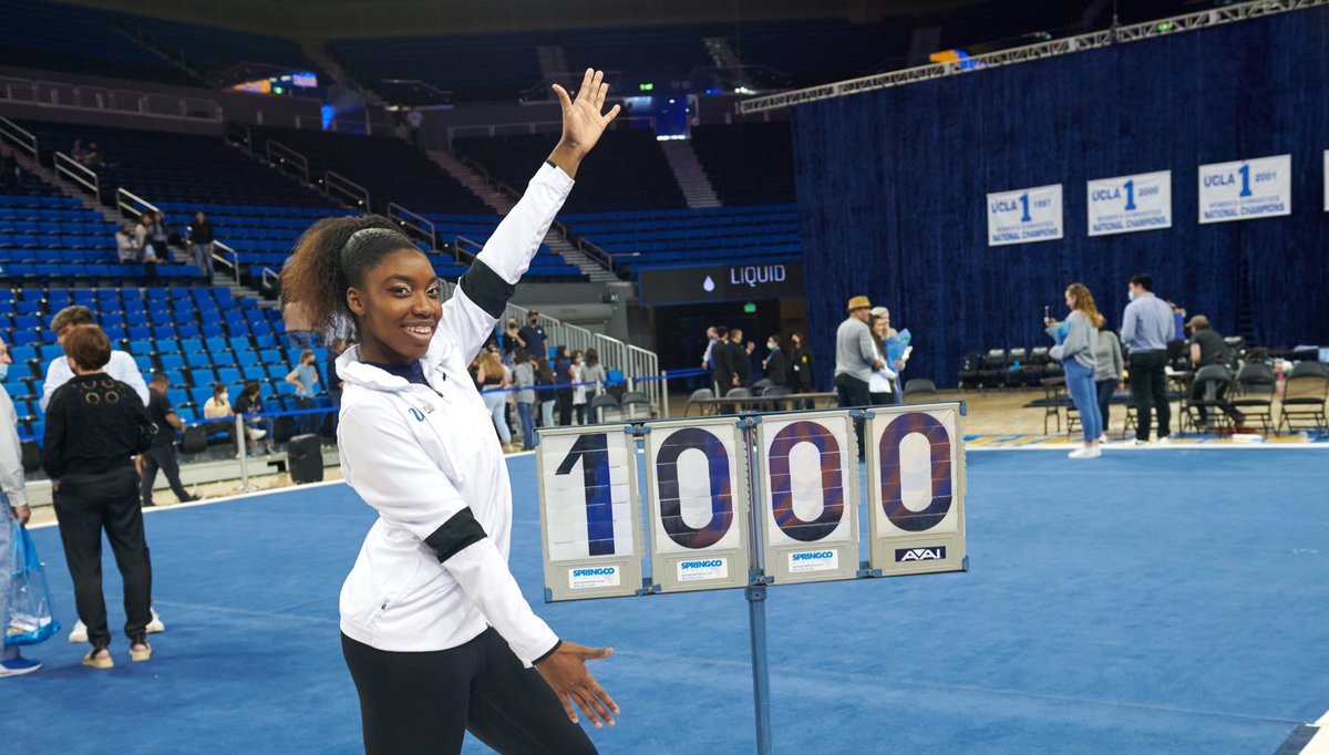 uclagymnastics's tweet photo. We’re kicking off our week-long #seniorday celebration with 8-time All-American Chae Campbell! @chae_jada was the @pac12 Freshman of the Year Pac-12 floor champion in 2021. She has 2 perfect 🔟s on floor and 7 perfect scores on vault in her career.

#ThankYouSeniors 💙💛 https://t.co/ZiiCl9mSGI