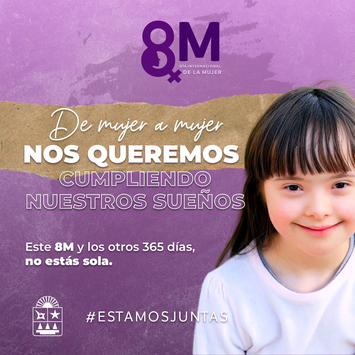 #EstamosJuntas en la lucha de seguir cumpliendo nuestros sueños en un entorno donde todas tengamos igualdad y respeto. 🙋🏽‍♀

#8M