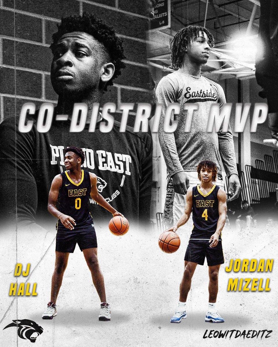 🎉🎊Please congratualte these athletes for their awards.🥇🥇 🏆🏆District 6-6A MVP award was given to both DJ Hall and Jordan Mizell. They are Co-MVP’s. This makes back to back MVP award’s for Mizell, and four MVP awards this season for Hall. 🤜🏽🤛🏽