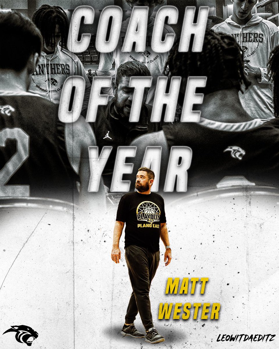 Coach of the Year went to Matt Wester.

#GoldBlooded #YearofthePanther #theGoldStandard

📸 @leowitdaeditz