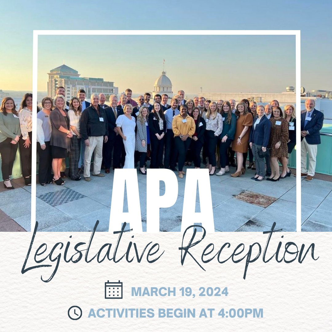 Next week at the APA Legislative Reception, you have the opportunity to meet your legislators face to face and tell your stories! Join us, and see firsthand what kind of influence we can have when we work together! aparx.org/events/EventDe…