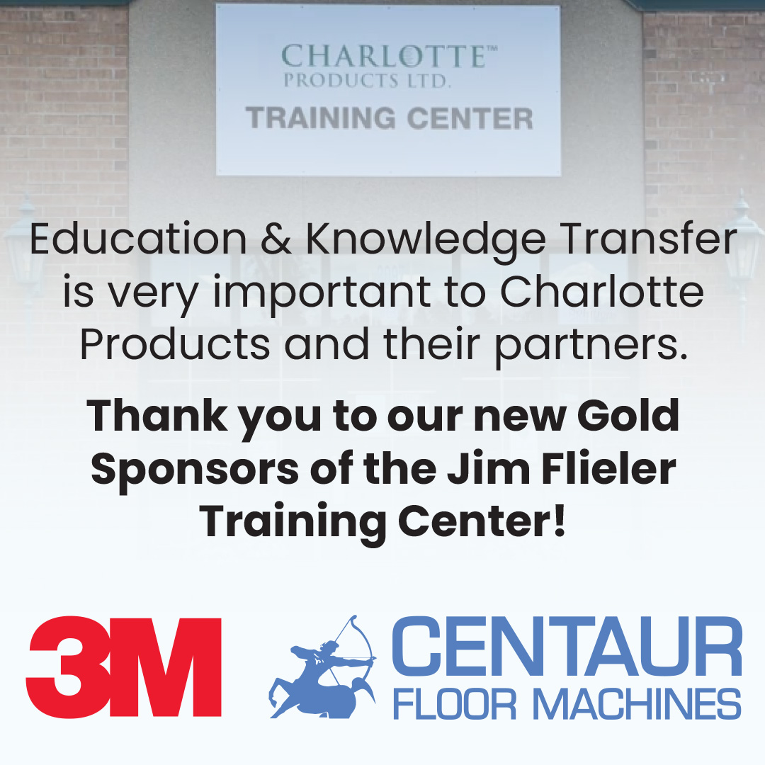 Thank you to our new Gold Sponsors of the Jim Flieler Training Center for supporting us in supporting our customers! #centaurfloormachines #rabbit #3Mpads #3mproducts #propertools #properequipment #innovative #education #knowledgetransfer #charlotteproducts #trainingcenter