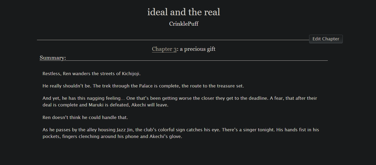 akirens_socks's tweet photo. Last chapter is up, in which Ren spends his birthday with Goro at Jazz Jin 

Shuake | 3rd Semester | 1.2k | Ch 3/3

https://t.co/yMjdWZgLeo https://t.co/EuAarWxf6Q
