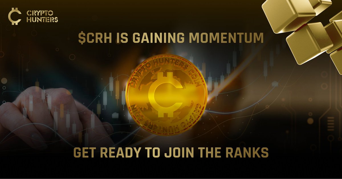 Each day brings us closer to achieving our token goals 🤑Get ready to join the ranks of The Next Crypto Hunters Millionaires 🪙 $CRH is gaining momentum 👀Do you have what it takes to win a share of the 9 million $CRH prize pool?