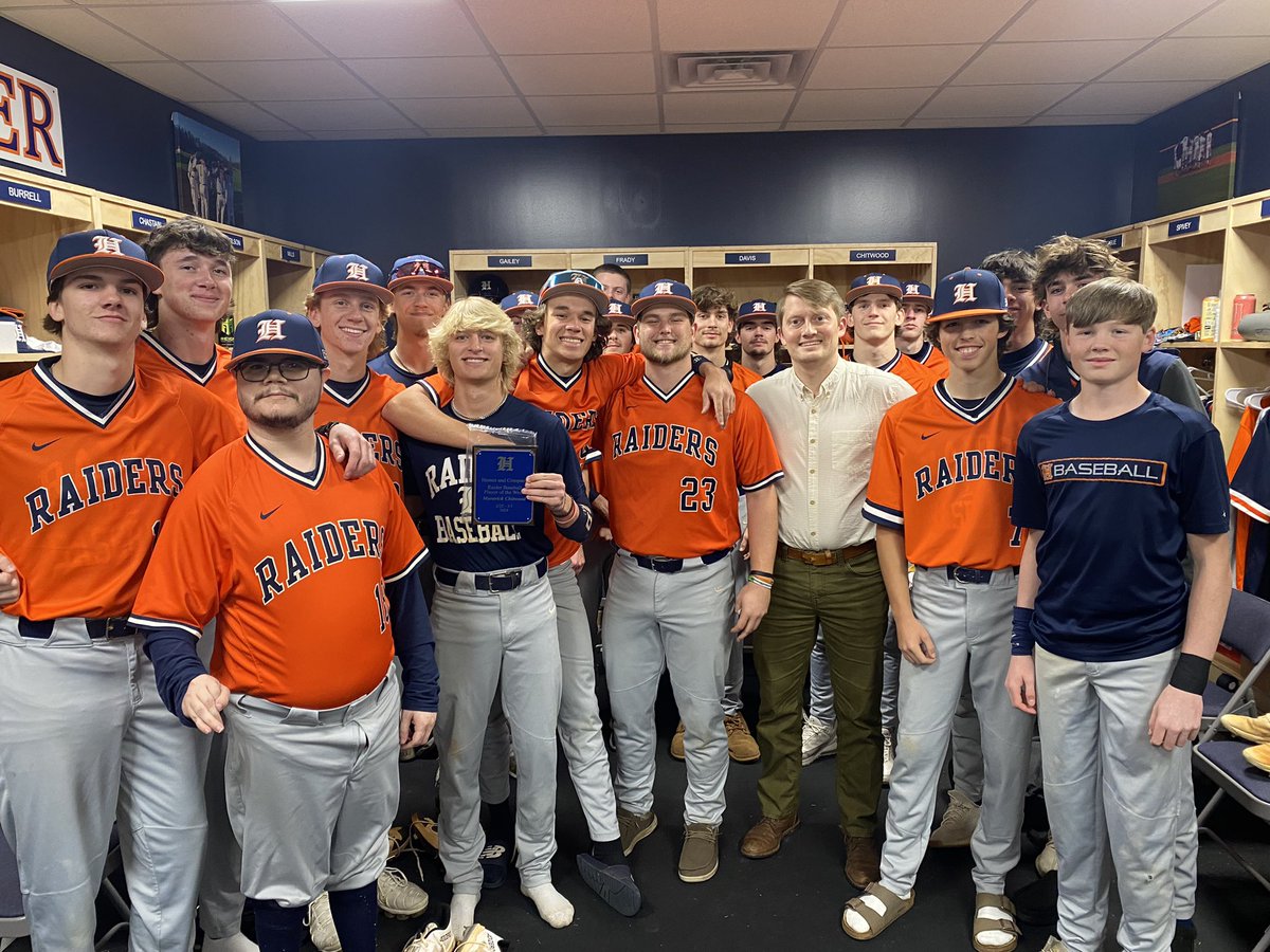 Hames and Company Baseball player of the week. 3/3-3/9 Kade Nicholson.