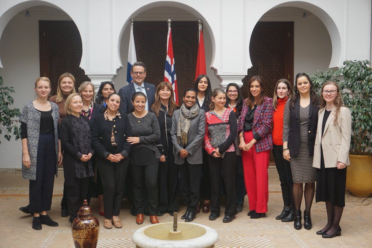Merci à <a href="/norvegeambmaroc/">@NorvègeAmbMaroc</a> pour cet excellent échange et moment de partage entre partenaires à l'occasion du #8mars  pour la promotion des droits des femmes