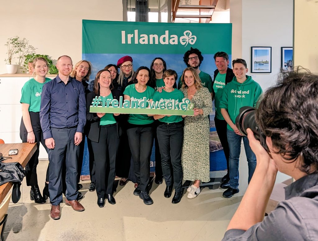 And that's a wrap on our B2B trade event at #IrelandWeek here in Milan.

A massive #ThankYou to the fantastic <a href="/maryoconn3007/">Mary O'Connor</a>, Marcello and the whole team here in Italy. 

And of course to our fab Industry who made the trip over ☘️

<a href="/Failte_Ireland/">Fáilte Ireland</a> <a href="/TourismIreland/">Tourism Ireland</a> <a href="/DiscoverNI/">Northern Ireland</a>