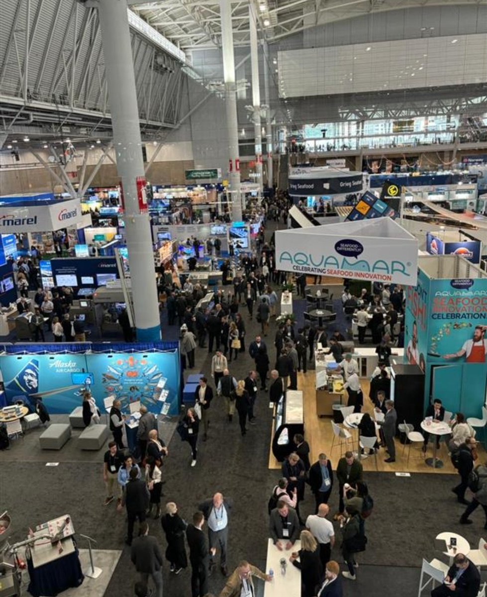 BonSecourFish's tweet photo. Our Procurement Manager, Bill Vogtner, spoke with Dennis Williams of Seaport Seafood at the Seafood Expo of North America today in Boston. #SENA24 is the largest seafood trade event in North America.
#bonsecourfisheries #seafooddistribution #eatmoreseafood https://t.co/pkWNvQu4Lt