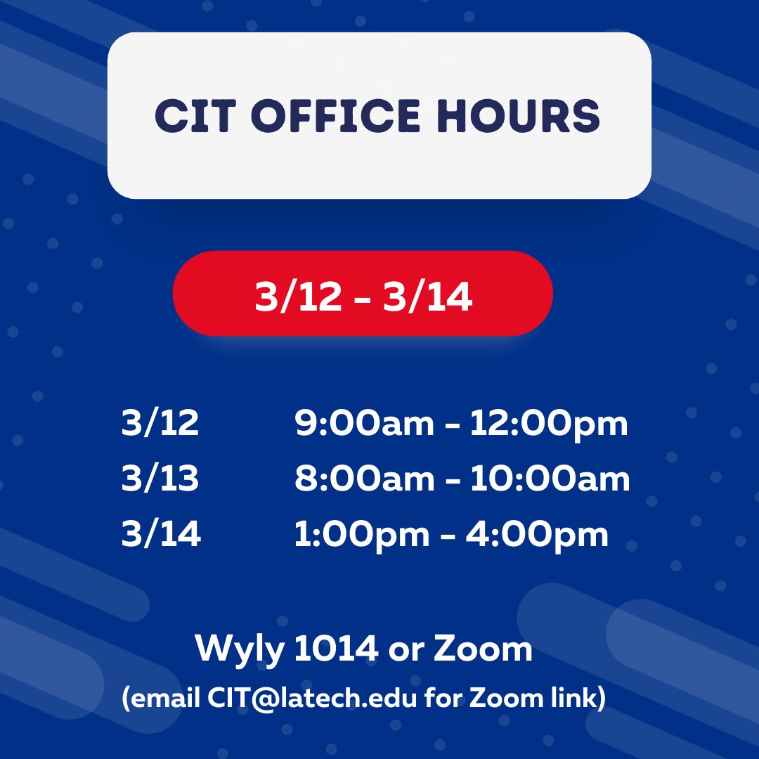 LaTech CIT tweet media