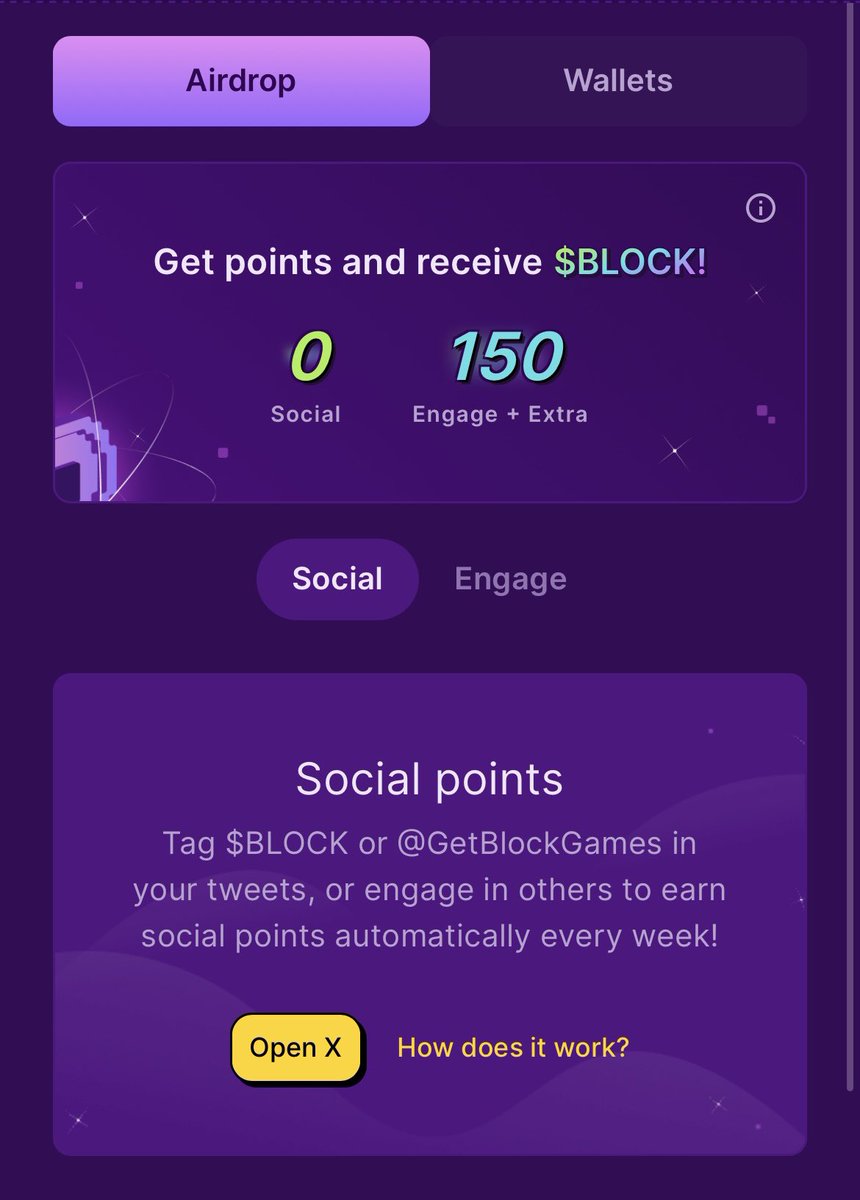 CryptoCarmen18's tweet photo. you can now see your social engagement points on the
@GetBlockGames app

🟪 Engaging this post gives you ×2 multiplier

🟪 Liking gives you 1000 points

🟪 Quoting &amp; reposting gives you 500
points

🟪 Commenting gives you 1000 points

Let's farm $BLOCK 🌾 https://t.co/u11eF8g8B2