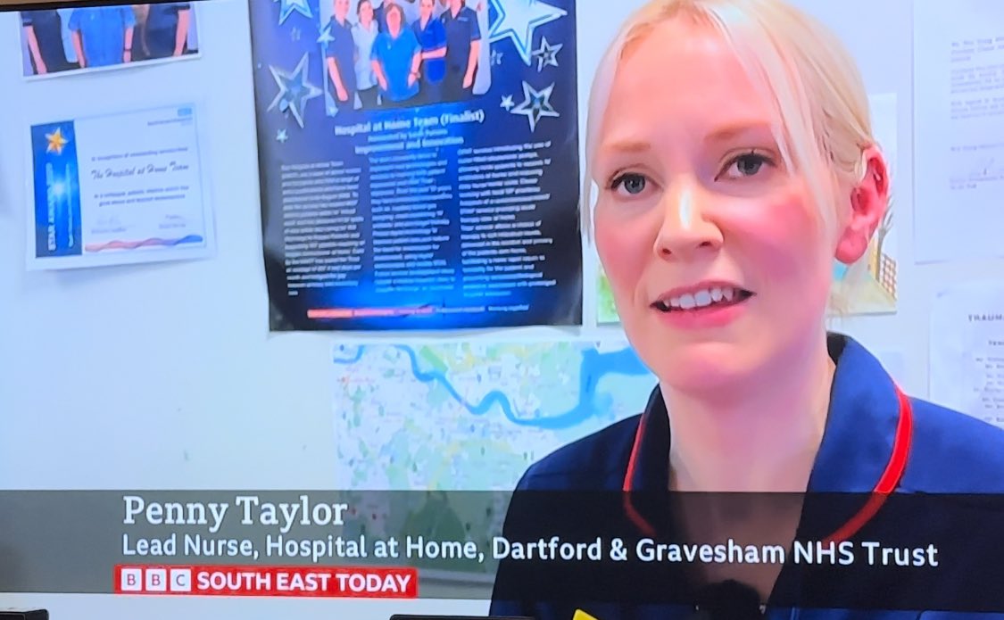 hospital_athome's tweet photo. Our #HospitalAtHome team on BBC South East today. Proud to have been providing hospital level care at home since 2008. Enabling patient choice to be treated at home #HospitalAtHome #VirtualWards @DarentValleyHsp @UKHaHSoc https://t.co/CUupleRzSy