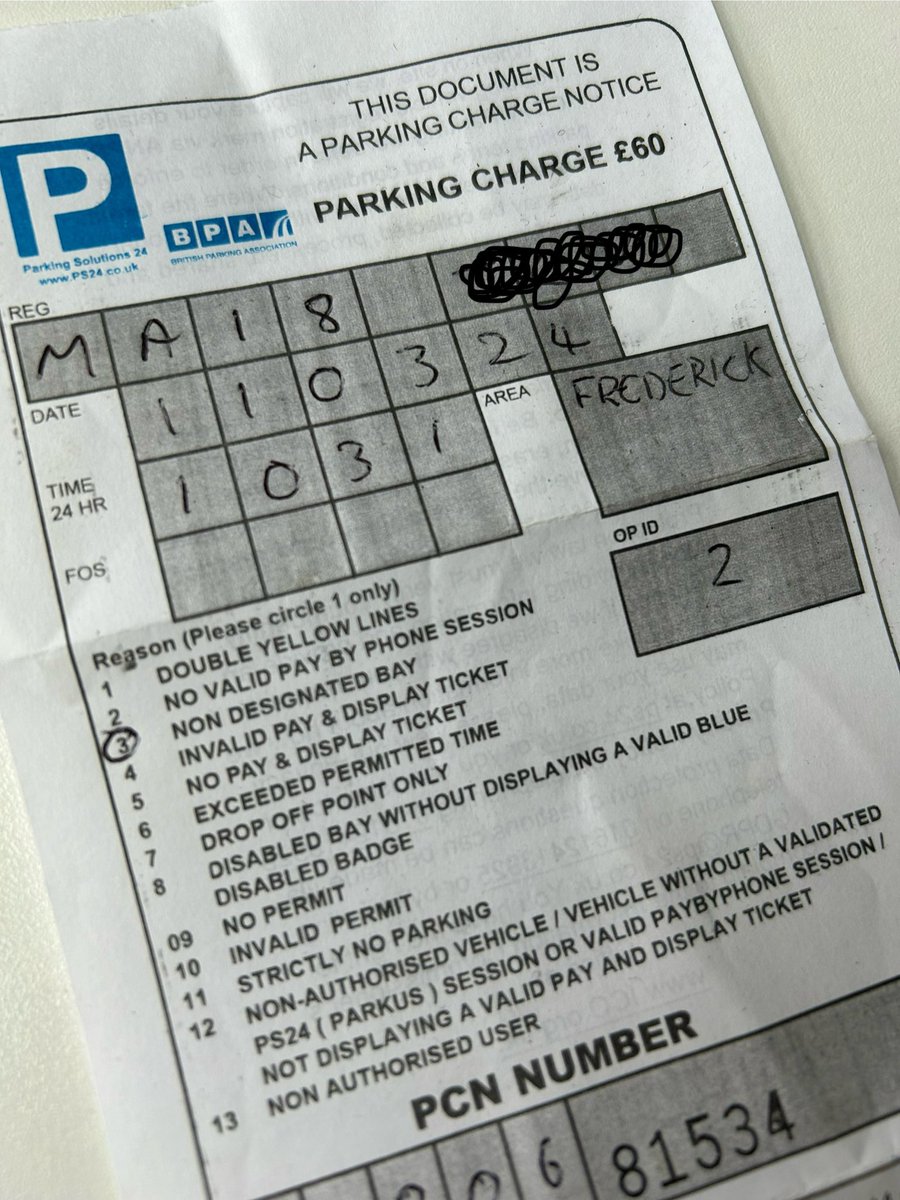 As if #studentnurses don’t have enough to worry about financially. Today, I got hit with a £60 parking fine at University. 

I pay £30pm for a parking permit (so I do have a permit), but can’t ever get a space, so I parked on the end of a row; no yellows, no markings, not