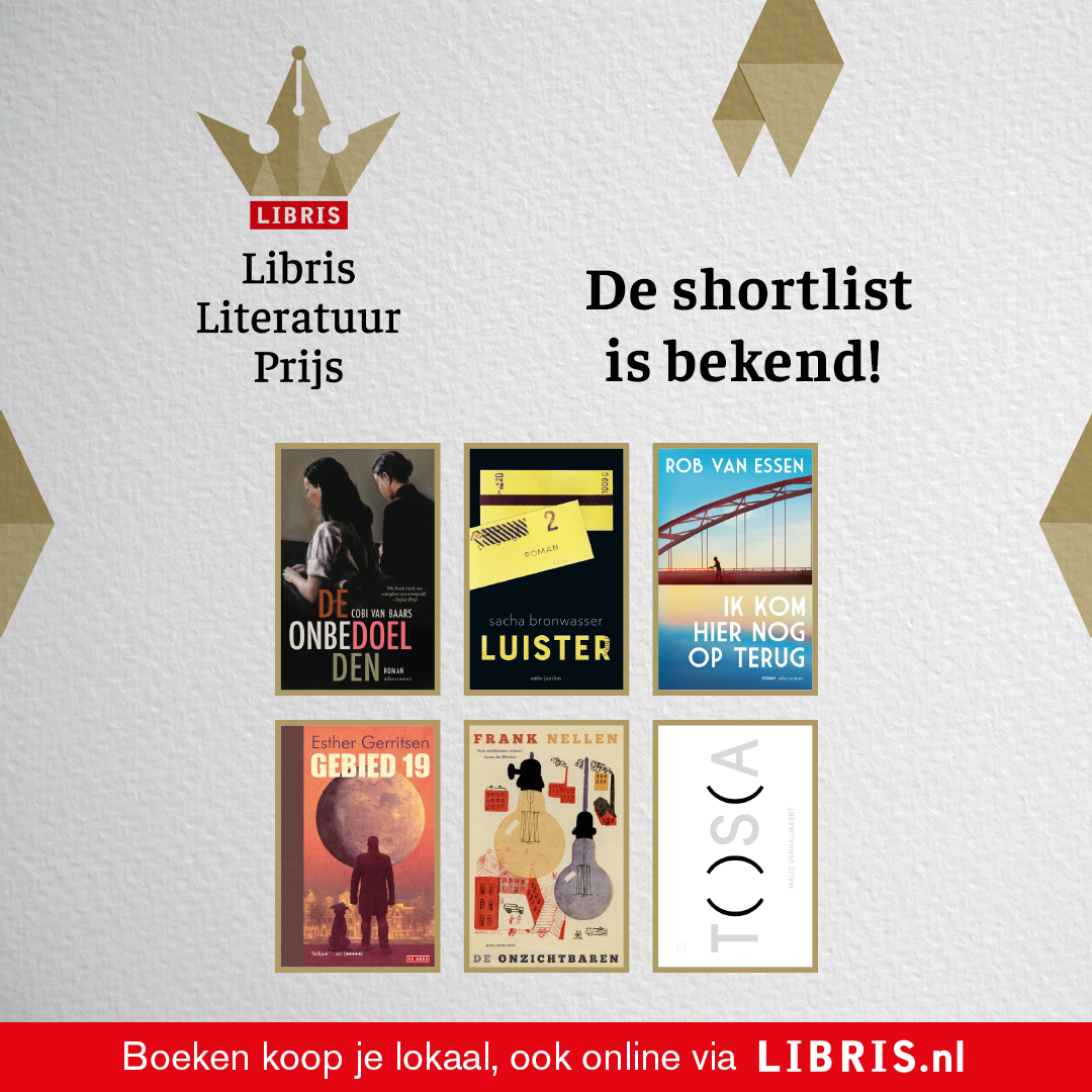 De 6 nominaties voor de #LibrisLiteratuurPrijs 2024 zijn zojuist bekendgemaakt. Bekijk ze allemaal hier: libris.nl/fictie/libris-…. Welk boek gaat er volgens jou winnen? Gefeliciteerd Auteurs en uitgevers! @AtlasContact @amboanthos @De_Geus @hollands_diep @dasmag