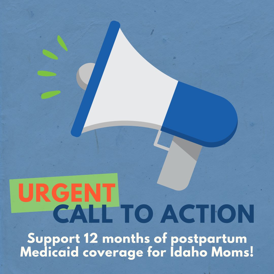 IDKidsCovered's tweet photo. HB 633, which would extend Medicaid postpartum coverage from 60 days to 12 months, will have a hearing TOMORROW, 3/12/24, @ 2 pm MST, in WW 54 at the Capitol. Click the link to register to attend, submit written comments, and testify in-person or remotely. https://t.co/dZ0WMPb8Eg https://t.co/AOEdOA0TFT