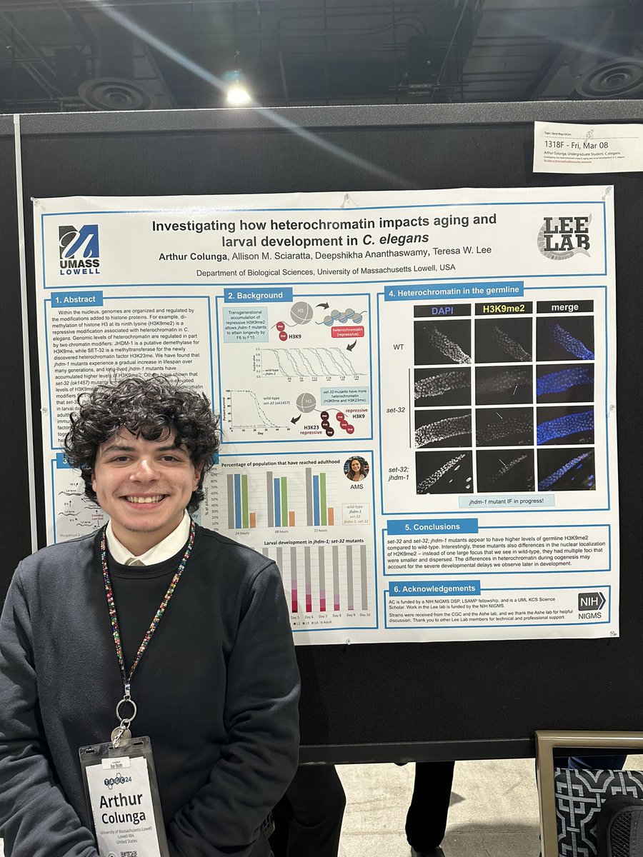3starshield's tweet image. I’m so excited about the opportunity to have shared our story on heterochromatin and development! #TAGC24 was a great time and I’m thankful for the opportunities to connect with others and learn from their work!