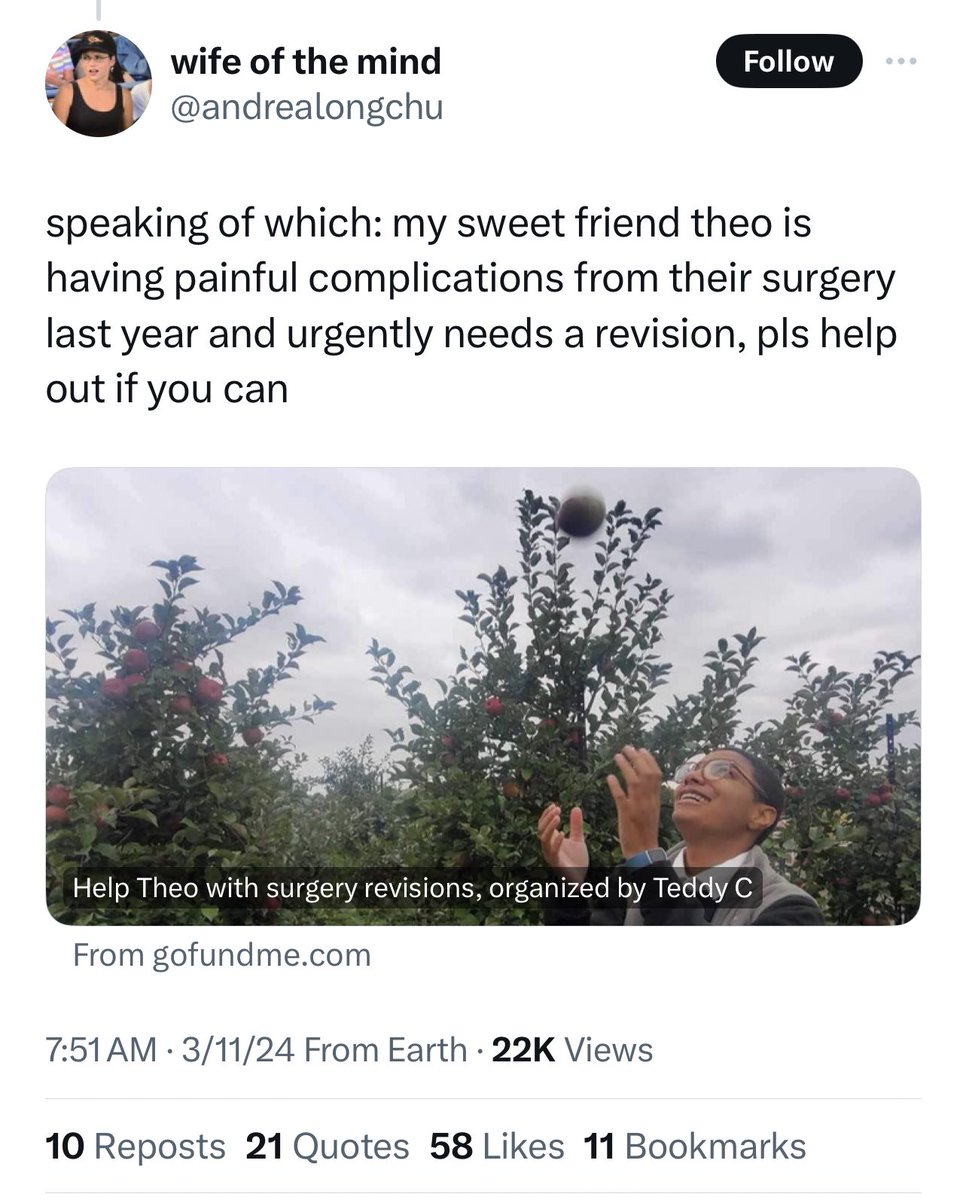 Tagging your story about letting kids mutilate themselves with a gofundme for complications from one of these surgeries pretty much says it all.