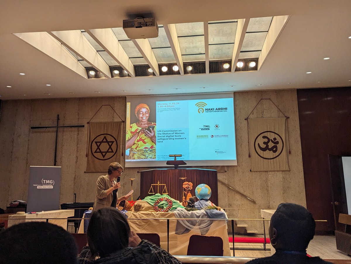 "Empowerment starts with a full stomach and a safe place to live" - <a href="/TMG_think/">TMG Think Tank for Sustainability</a> #WomensLandRights #CSW68