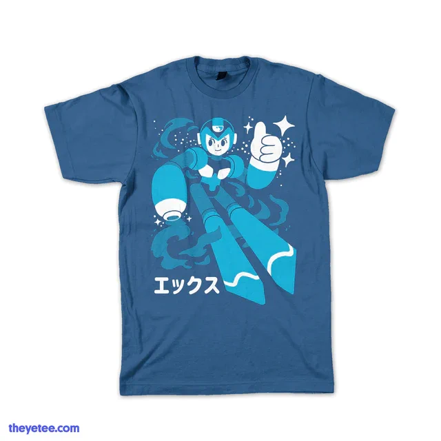 How could you even improve on such a classic all-timer design? Get equipped with the Mega Buster tee in our official  collection, featuring a design by     