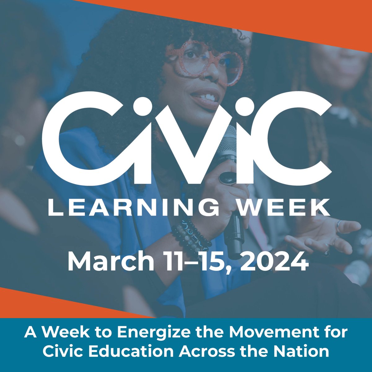 We’re excited to participate in #CivicLearningWeek, March 11–15, as we energize the movement for civic education across the nation. Learn more: civiclearningweek.org