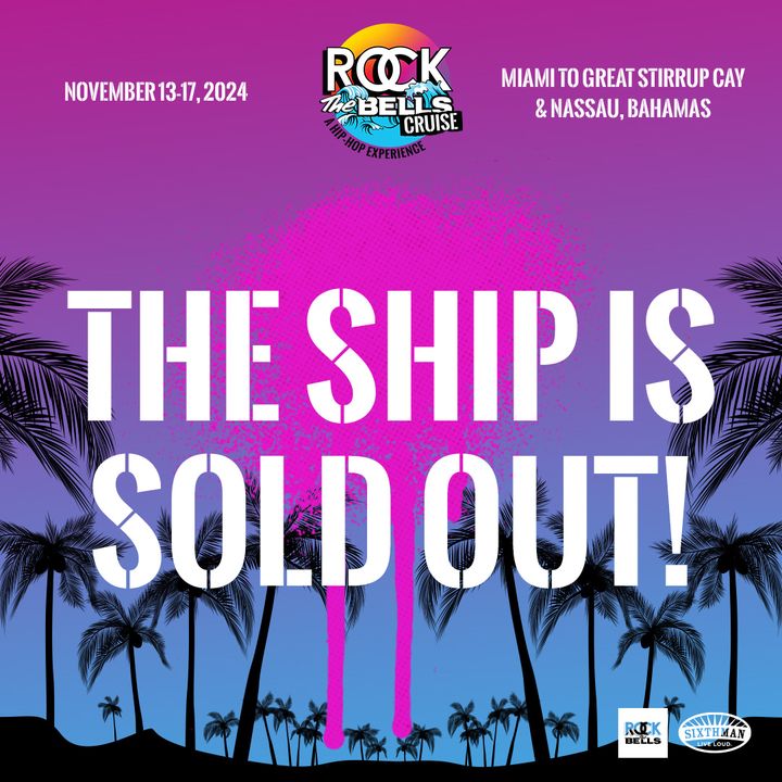 Thank you, @RockTheBells Family! This year's cruise is officially sold out! While our ship may be full, plans change and cabins can become available. Learn more about our first available program at: rockthebellscruise.com/firstavailable/