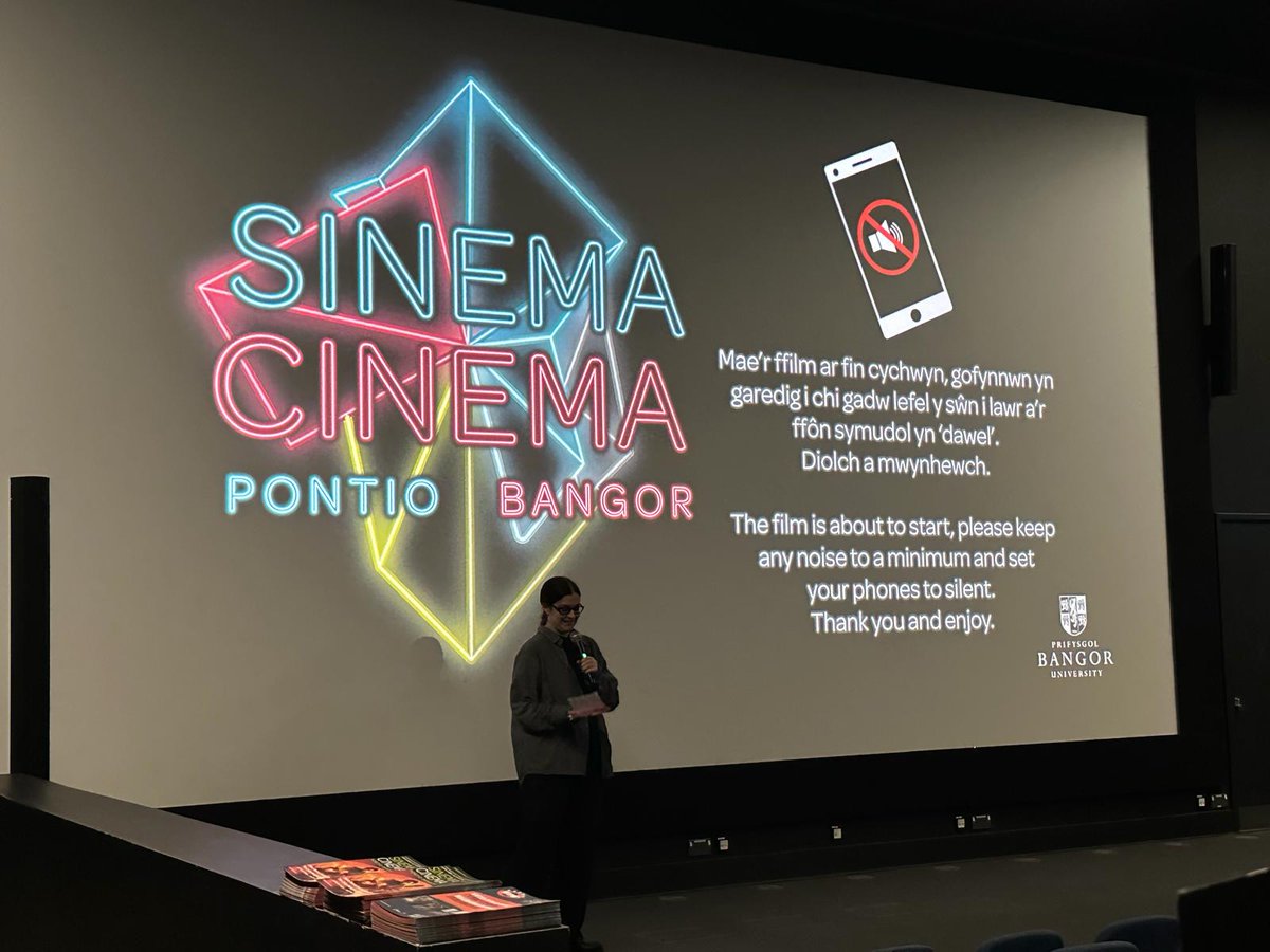 Sneak peek from tonight's WOW Film Festival introduction by one of our programmers, Nia Edwards-Behi.

Thank you to everyone who showed up tonight and thank you to <a href="/sinemapontio/">Sinema Pontio</a> for welcoming us to the city.

Day 2 of #WOWFF2024 tomorrow and we can't wait to see you all again!