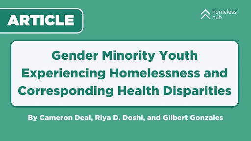 #DYK that transgender youth experiencing #homelessness are more likely to live on the streets than their cisgender peers? Check out this article to learn about the relation between gender minority youth experiencing homelessness and health disparities: bit.ly/3Tu2rgq