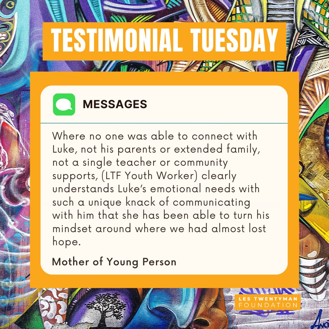 Luke received extensive one-on-one support with one of our Positive Futures In School Youth Workers and his parents have been astounded with the remarkable progress he has made. 💫

#TestimonialTuesday #SupportingYouth #YoungPeople #MentalHealth