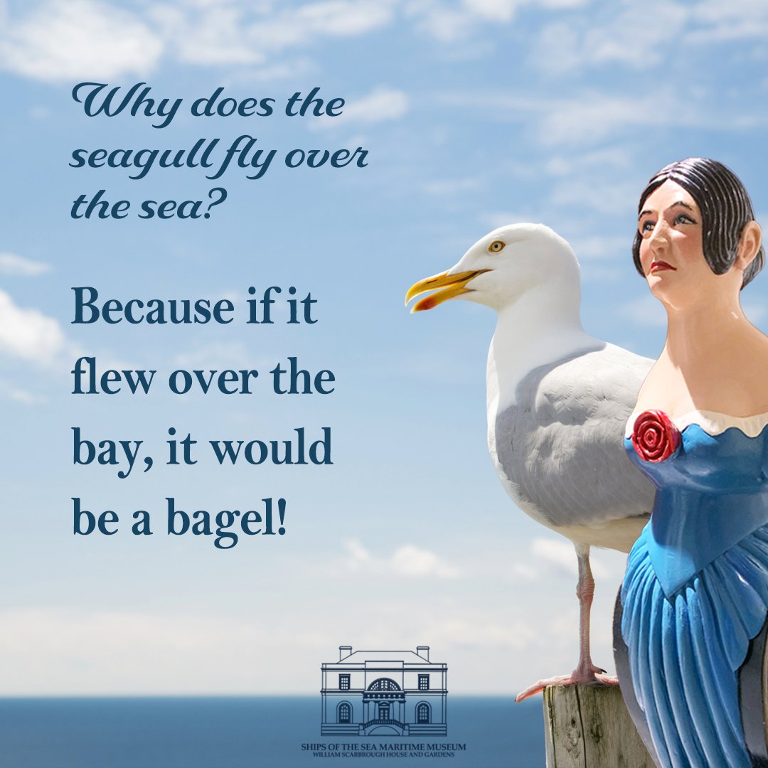 There's a rumor that our figure heads come to life after our museum closes! Our favorite comedian is back with another boat joke for your enjoyment.

#shipsofthesea #maritimemuseum #oceanjokes #dadjokes #funny #alwaysacomedian #marinejokes #birdjokes