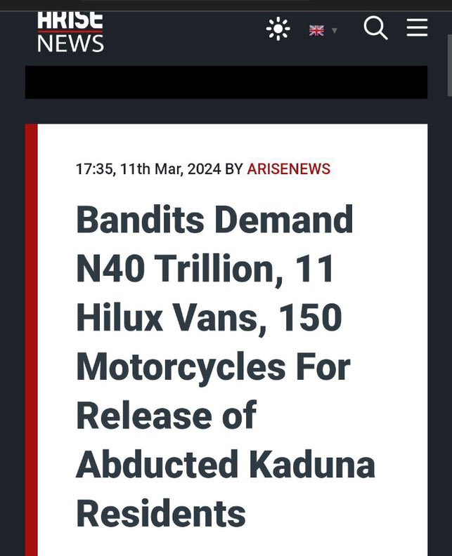 🤣🤣🤣 at this point the Nigerian government has to provide a tax ID to these bandits. They will contribute greatly to the IGR of this government.