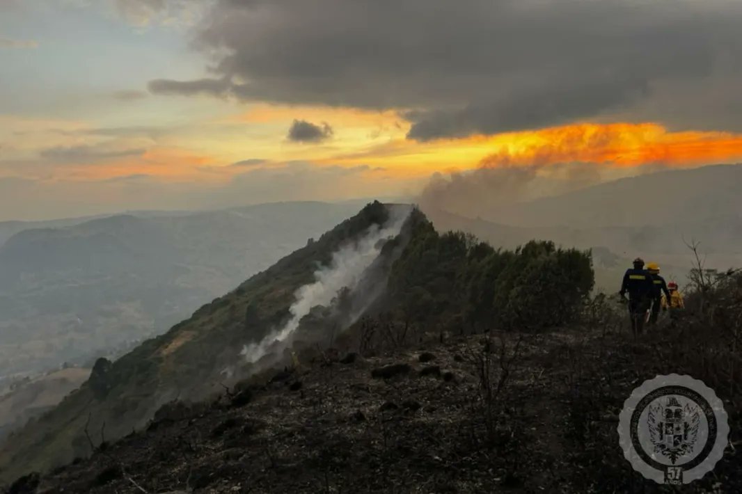 BoyacaLEinforma's tweet image. 🚨 #ControlDeIncendio
Desde el medio día de este domingo 10 de marzo, unidades bomberiles y dos máquinas hicieron presencia y control de un fuerte incendio forestal que se presentó en montaña que limita con los municipios de Boyacá, Soracá y Tunja.